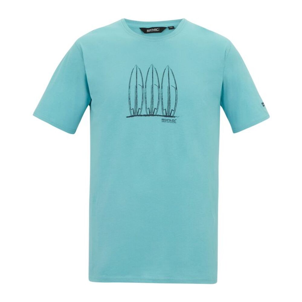 Regatta Mens Cline IX Surfboard T-Shirt / Nordic Blue